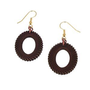 Erica Zap Mesh Brass Earrings